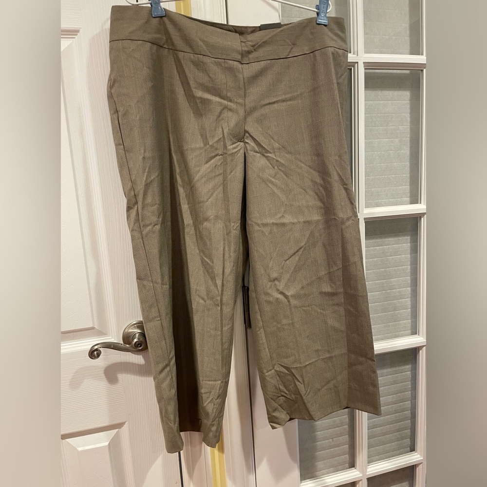 Chicos brown plaid dress pants